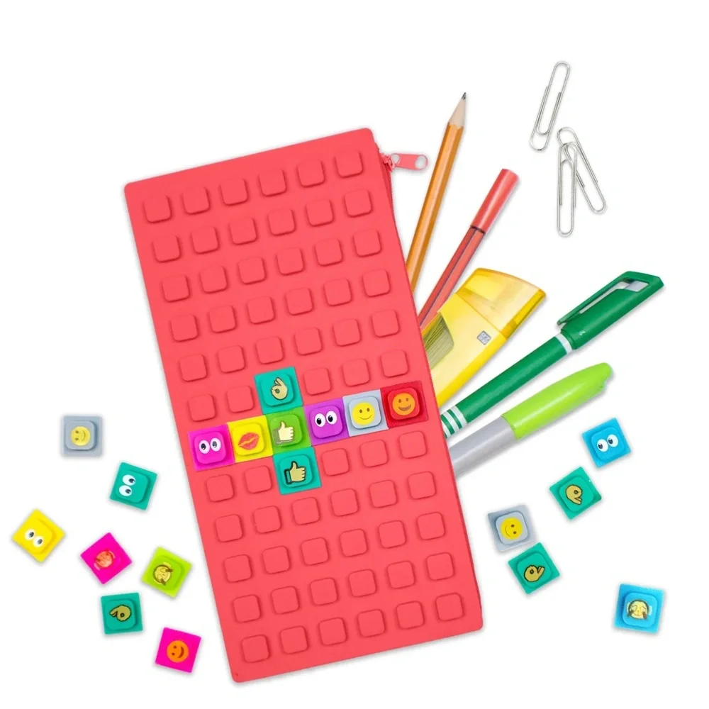 NEW WAFF KASE XL Pencil Case - Red